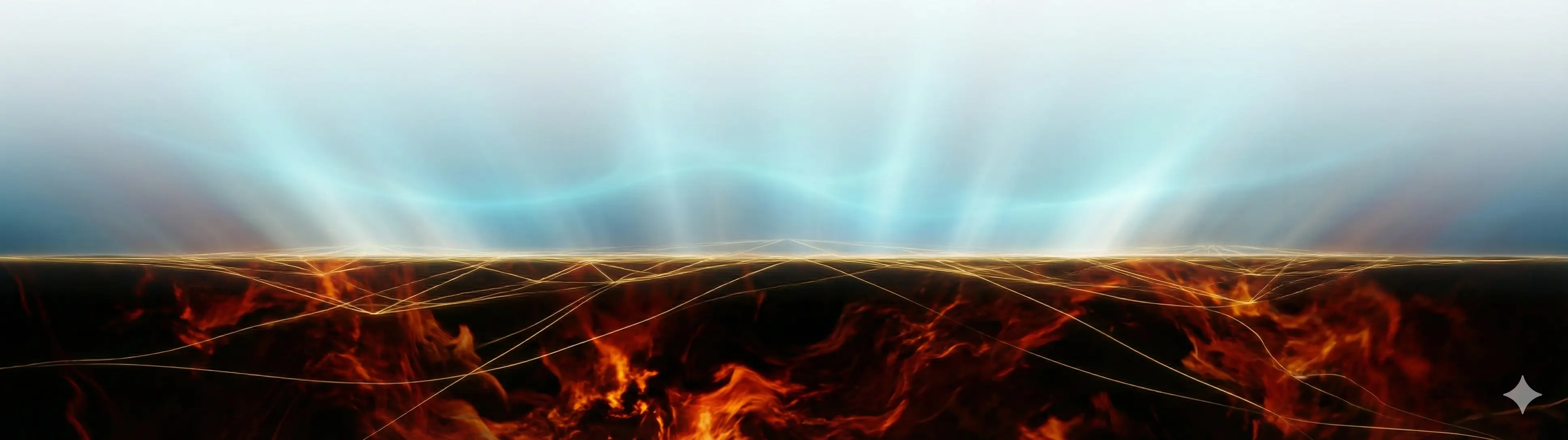 Abstract energy flow symbolizing the Creator's wisdom controlling the Warrior's authority